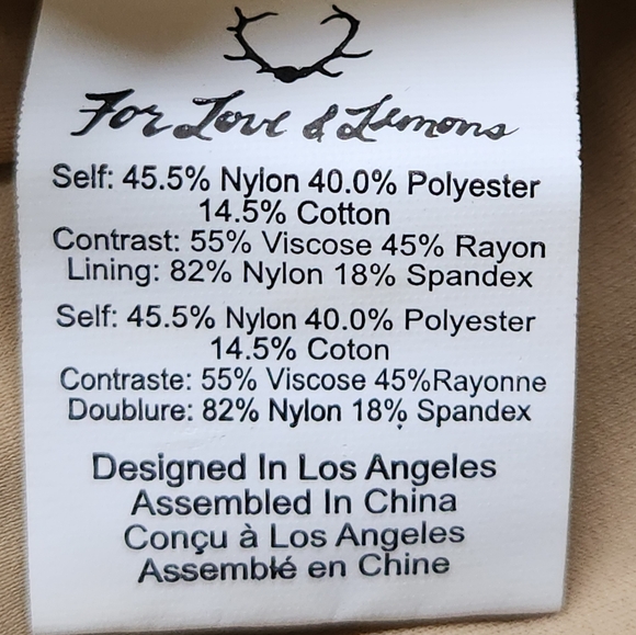 FOR LOVE & LEMONS "Rosemary" Cold Shoulder Lace Mini Dress - Size S - Picture 13 of 14